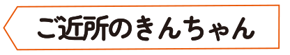 ご近所のきんちゃん